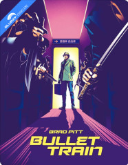 Bullet Train (2022) 4K - Amazon Exclusive Limited Edition Steelbook (4K UHD + Blu-ray + Bonus DVD) (JP Import ohne dt. Ton) Blu-ray