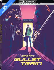 Bullet Train (2022) 4K - Limited Edition Steelbook (4K UHD + Blu-ray) (HK Import ohne dt. Ton) Blu-ray