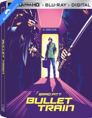 Bullet Train (2022) 4K - Limited Edition Steelbook (4K UHD + Blu-ray + Digital Copy) (US Import ohne dt. Ton) Blu-ray
