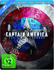 Captain America: The First Avenger 3D (Limited Steelbook Edition) (Blu-ray 3D + Blu-ray + DVD + Digital Copy) Blu-ray