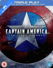 Captain America: The First Avenger - HMV Exclusive Limited Edition Steelbook (Blu-ray + DVD + Digital Copy) (UK Import) Blu-ray