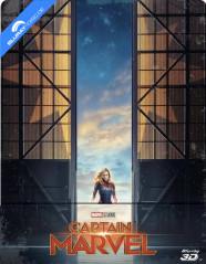 Captain Marvel (2019) 3D - Édition Limitée Steelbook (French Version) (3D Blu-ray + Blu-ray) (CH Import) Blu-ray