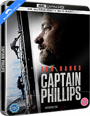 Captain Phillips 4K - Limited Edition Steelbook (4K UHD + Blu-ray) (UK Import ohne dt. Ton) Blu-ray