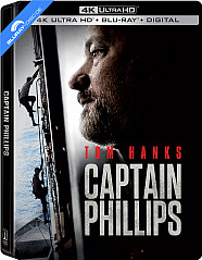 Captain Phillips 4K - Limited Edition Steelbook (4K UHD + Blu-ray + Digital Copy) (US Import ohne dt. Ton) Blu-ray