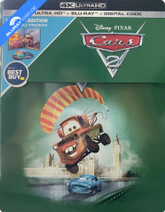 Cars 2 4K - Best Buy Exclusive Limited Edition Steelbook (4K UHD + Blu-ray + Bonus Blu-ray + Digital Copy) (US Import ohne dt. Ton) Blu-ray