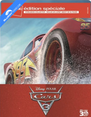 Cars 3 (2017) 3D - FNAC Exclusive Edition Spéciale Steelbook (Blu-ray 3D + Blu-ray + Bonus Blu-ray) (FR Import ohne dt. Ton) Blu-ray