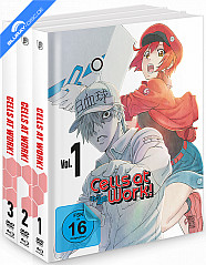 Cells at Work! - Vol. 1-3 (Limited Mediabook Edition) (Gesamtausgabe) (3 Blu-ray + 3 DVD)