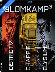 Chappie (2015) + District 9 + Elysium (2013) - Neill Blomkamp Collection - Edizione Limitata Steelbook (IT Import ohne dt. Ton) Blu-ray