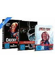 Chucky - Die Mörderpuppe 4K (Full-Set) (Limited Mediabook Cover A + B + Steelbook Edition) (3 4K UHD + 3 Blu-ray + 3 Bonus Blu-ray) Blu-ray
