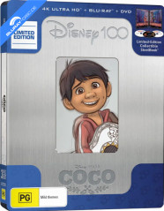 Coco (2017) 4K - 100 Years of Disney - JB Hi-Fi Exclusive Limited Edition Steelbook (4K UHD + Blu-ray + DVD) (AU Import ohne dt. Ton) Blu-ray