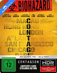 Contagion (2011) 4K (Limited Steelbook Edition) (4K UHD + Blu-ray)