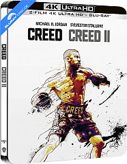 Creed (2015) 4K + Creed II (2018) 4K - 2-Film Edizione Limitata Steelbook (4K UHD + Blu-ray) (IT Import) Blu-ray