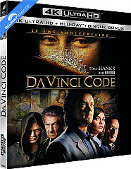 Da Vinci Code 4K - Theatrical Cut - Édition 10ème Anniversaire (4K UHD + Blu-ray + Bonus Blu-ray) (FR Import) Blu-ray