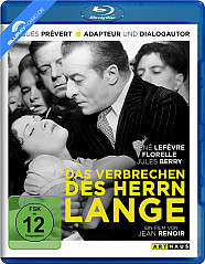 Das Verbrechen des Herrn Lange Blu-ray