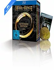 Der Herr der Ringe - Trilogie (Extended Edition) (inkl. "Der Hobbit: Die Schlacht der fünf Heere"-Kinogutschein + Sammlermünze) Blu-ray