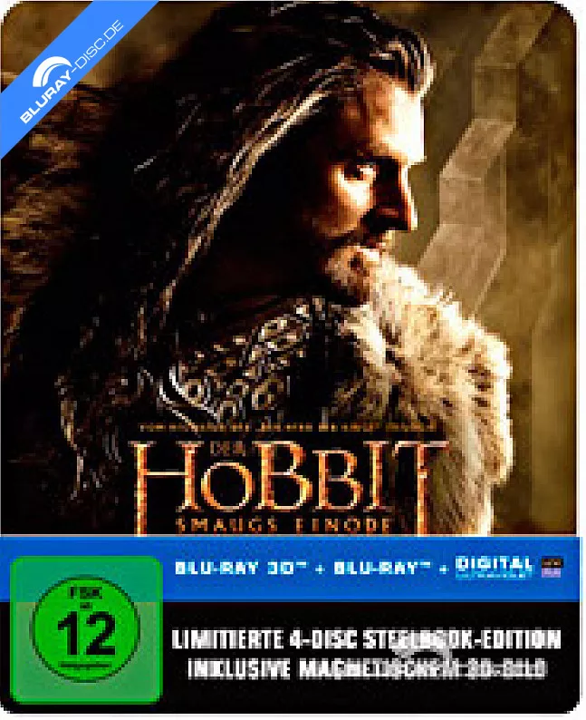 der-hobbit-smaugs-einoede-3d---limited-edition-steelbook-inkl.-3d-magnet-lenticularcover-blu-ray-3d---blu-ray---uv-copy-neu.webp