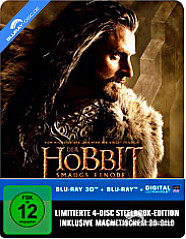 Der Hobbit: Smaugs Einöde 3D - Limited Edition Steelbook inkl. 3D-Magnet-Lenticularcover (Blu-ray 3D + Blu-ray + UV Copy)