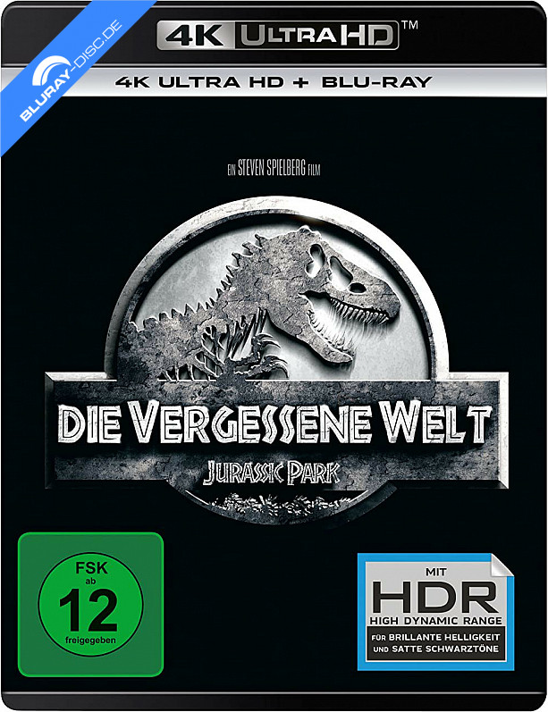 Jurassic World: Das gefallene Königreich (Ultra HD Blu-ray & Blu-ray im  Steelbook) (1 Ultra HD Blu-ray und 1 Blu-ray Disc) – jpc