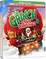 Dr. Seuss' How the Grinch Stole Christmas (2000) 4K - 25° Anniversario - Edizione Limitata Steelbook (4K UHD + Blu-ray) (IT Import) Blu-ray