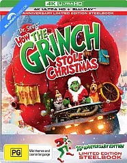 Dr. Seuss' How the Grinch stole Christmas 4K - 25th Anniversary - JB Hi-Fi Exclusive Limited Edition Steelbook (4K UHD + Blu-ray) (AU Import) Blu-ray