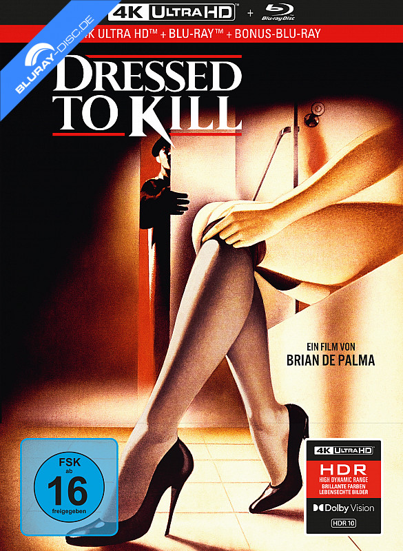 Dressed To Kill 1980 4k Limited Collectors Mediabook Edition 4k Uhd Blu Ray Bonus Blu Ray