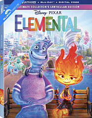 Elemental (2023) 4K - Walmart Exclusive Ultimate Collector's Edition Lenticular Slipcover (4K UHD + Blu-ray + Digital Copy) (US Import ohne dt. Ton) Blu-ray