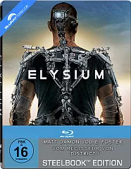 Elysium (2013) (Mastered in 4K) (Limited Steelbook Edition) (Blu-ray + Bonus Blu-ray + UV Copy) Blu-ray