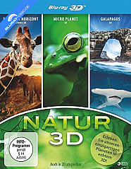 Endloser Horizont 3D - Afrika + Micro Planet - Das Land der zitternden Erde 3D + Galapagos 3D (Natur 3D Box) Blu-ray