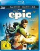 Epic - Verborgenes Königreich 3D (Blu-ray 3D + Blu-ray + DVD) (CH Import) Blu-ray