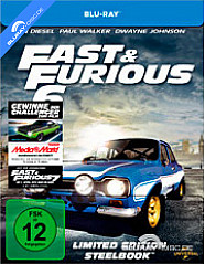Fast & Furious 6 - Kinofassung und Extended Harder Cut (Limited Car Design Edition Steelbook) Blu-ray