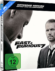 Fast & Furious 7 - Kinofassung und Extended Cut (Limited Steelbook Edition) (Cover B) (Blu-ray + UV Copy) Blu-ray