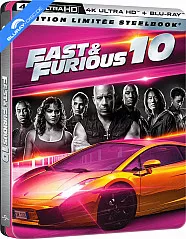 Fast & Furious X (2023) 4K - Édition Boîtier Steelbook (4K UHD + Blu-ray) (FR Import ohne dt. Ton) Blu-ray