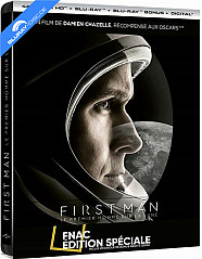 First Man 4K - Le Premier Homme sur la Lune - FNAC Exclusive Édition Boîtier Steelbook (4K UHD + Blu-ray + Bonus Blu-ray + Digital Copy) (FR Import ohne dt. Ton) Blu-ray