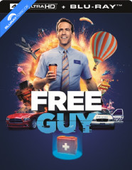 Free Guy (2021) 4K - Édition Limitée Steelbook (French Version) (4K UHD + Blu-ray) (CH Import) Blu-ray