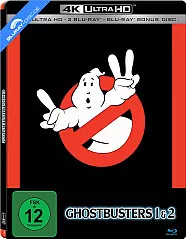 Ghostbusters 1 & 2 (Doppelset) 4K (Limited Steelbook Edition) (2 4K UHD + 2 Blu-ray + Bonus Blu-ray) Blu-ray