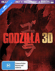 Godzilla (2014) 3D - JB Hi-Fi Exclusive Limited Edition Steelbook (Bu-ray 3D + Blu-ray + UV Copy) (AU Import) Blu-ray