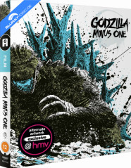 Godzilla Minus One (2023) 4K - HMV Exclusive Limited Edition Slipcover (4K UHD + Blu-ray + Bonus Blu-ray) (UK Import ohne dt. Ton) Blu-ray