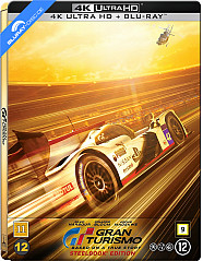 Gran Turismo (2023) 4K - Cdon.com Exclusive Limited Edition Cover A Steelbook (4K UHD + Blu-ray) (SE Import ohne dt. Ton) Blu-ray