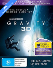 Gravity (2013) 3D - JB Hi-Fi Exclusive Limited Edition Steelbook (Blu-ray 3D + Blu-ray + UV Copy) (AU Import) Blu-ray