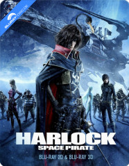 Harlock: Space Pirate (2013) 3D - Limited Edition Steelbook (Blu-ray 3D + Bonus DVD) (UK Import ohne dt. Ton) Blu-ray
