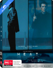 Heat (1995) 4K - Director's Definitive Edition - JB Hi-Fi Exclusive Limited Edition Steelbook (4K UHD + Blu-ray + Bonus Blu-ray) (AU Import) Blu-ray
