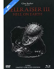 Hellraiser III - Hell on Earth (Unrated + R-Rated Fassung) (Limited Black Mediabook Edition) (Blu-ray + 2 DVD) Blu-ray