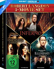 Illuminati + Inferno (2016) + The Da Vinci Code - Sakrileg (3-Filme Set) (Blu-ray + UV Copy) Blu-ray