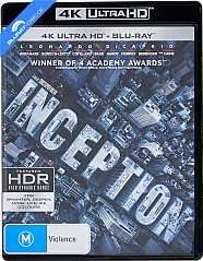 Inception 4K (4K UHD + Blu-ray + Bonus Blu-ray) (AU Import) Blu-ray