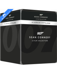James Bond 007 - Sean Connery 6-Film Collection 4K - Limited Edition Steelbook - Library Case (4K UHD + Digital Copy) (US Import ohne dt. Ton) Blu-ray