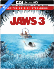 Jaws 3 4K - Limited Edition Steelbook (4K UHD + Blu-ray 3D + Blu-ray + Digital Copy) (CA Import) Blu-ray