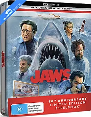 Jaws 4K - JB Hi-Fi Exclusive 50th Anniversary Limited Edition Steelbook (4K UHD + Blu-ray + Bonus Blu-ray) (AU Import ohne dt. Ton) Blu-ray