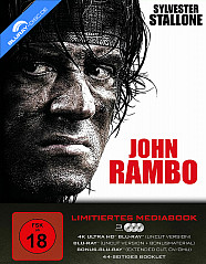 John Rambo 4K (US-Kinofassung + Extended Cut) (Limited Mediabook Edition) (4K UHD + 2 Blu-ray) Blu-ray