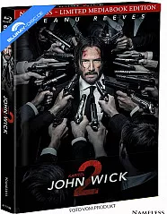 John Wick: Kapitel 2 (Limited Mediabook Edition) (Cover A) (Blu-ray + DVD) Blu-ray