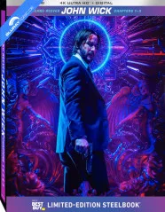 John Wick Triple Feature 4K - Best Buy Exclusive Limited Edition Steelbook (4K UHD + UV Copy) (US Import ohne dt. Ton) Blu-ray